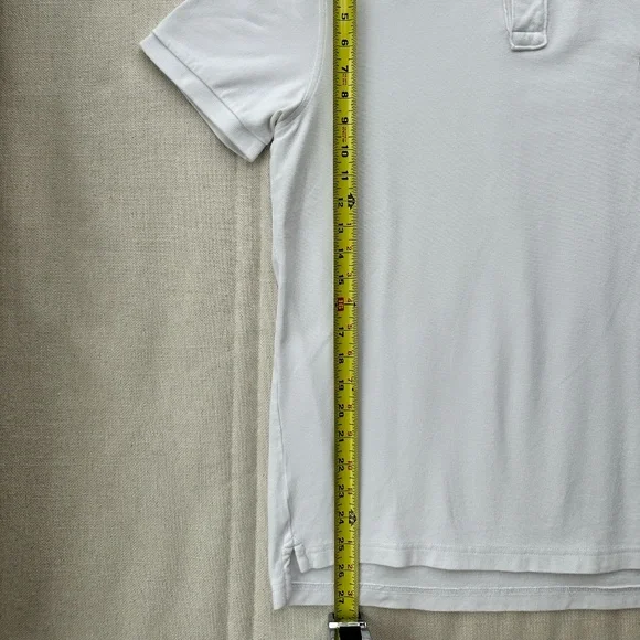 J. Crew White Polo Shirt with Green Logo - Picture 3 of 10
